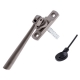 Luxury Forged Bolero Espagnolette Security Handle - Slimline - left-handed - satin-steel