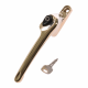 Maxim Security Handles - right-handed - polished-brass