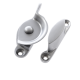 Luxury Forged Narrow Fitch Fastener - non-locking - satin-chrome