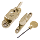 Classic Fitch Fastener - locking - polished-brass