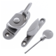 Classic Fitch Fastener - locking - satin-chrome