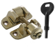 Luxury Forged London Pattern Brighton Fastener - locking - polished-brass