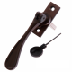 Luxury Forged Spoon End Espagnolette Security Handle - Traditional - right-handed - antique-bronze