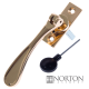 Luxury Forged Spoon End Espagnolette Security Handle - Traditional - right-handed - polished-brass