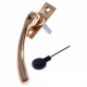 Luxury Forged Ball End Espagnolette Security Handle - Traditional - right-handed - polished-brass