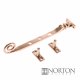 Luxury Forged Spiral End Stay - 8-203mm-length - polished-brass