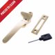 Awning Window Handle - right-handed - polished-brass