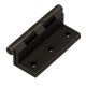 Cranked Large Washered Storm Proof Hinge - 64mm - black