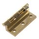 Cranked Large Washered Storm Proof Hinge - 64mm - polished-brass