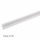 Centre Leg Pile Carrier - for-2-5mm-groove - white-with-5-5mm-reddipile - 50-x-2-2m-length