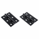 Double Phosphor Bronze Washered Hinge - 76-x-50-x-2-5mm-gauge - black