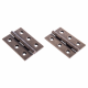 Double Phosphor Bronze Washered Hinge - 76-x-50-x-2-5mm-gauge - mottled-antique-brass