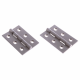 Double Phosphor Bronze Washered Hinge - 76-x-50-x-2-5mm-gauge - satin-steel