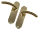 Dome End Internal Door Handle (Pair) - latch-set - polished-brass