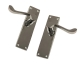 Scroll Internal Door Handle (Pair) - latch-set - polished-chrome