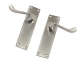 Scroll Internal Door Handle (Pair) - latch-set - satin-chrome