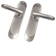 Luxury Wedge Internal Door Handle Set - latch-set - satin-chrome