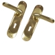 Luxury Wedge Internal Door Handle Set (Pair) - lock-set - polished-brass