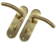 Dome End Internal Door Handle (Pair) - bathroom-set - polished-brass