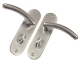 Dome End Internal Door Handle (Pair) - bathroom-set - satin-chrome