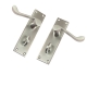 Scroll Internal Door Handle (Pair) - bathroom-set - satin-chrome