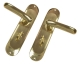 Luxury Wedge Internal Door Handle Set (Pair) - bathroom-set - polished-brass