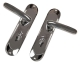 Luxury Wedge Internal Door Handle Set - bathroom-set - polished-chrome