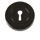 Key Lock Escutcheon - black-nickel