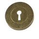 Key Lock Escutcheon - mottled-antique-brass