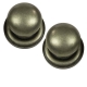 Victorian Door Knobs (Pair) - antique-pewter