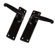 Smooth Door Handle (Black) - latch-set