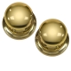 Victorian Door Knobs (Pair) - polished-brass