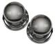 Victorian Door Knobs (Pair) - polished-chrome