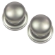 Victorian Door Knobs (Pair) - satin-chrome