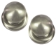 Victorian Door Knobs (Pair) - satin-steel