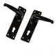 Smooth Door Handle (Black) - lock-set