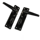 Smooth Door Handle (Black) - bathroom-set