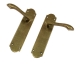 Arch Internal Door Handle (Pair) - latch-set - mottled-antique-brass