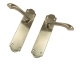 Arch Internal Door Handle (Pair) - latch-set - satin-nickel