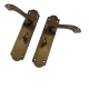 Arch Internal Door Handle (Pair) - bathroom-set - antique-bronze