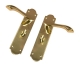 Arch Internal Door Handle (Pair) - bathroom-set - polished-brass