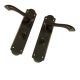 Arch Internal Door Handle (Pair) - bathroom-set - oil-rubbed-bronze