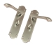 Arch Internal Door Handle (Pair) - bathroom-set - satin-chrome