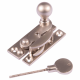 Locking Hook Fastener - satin-nickel