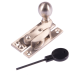 Luxury Forged Narrow Hook Fastener - satin-nickel