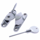 Narrow Fitch Fastener - locking - polished-chrome