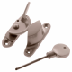 Narrow Fitch Fastener - locking - satin-nickel