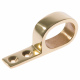 Oval Flat Sash Ring - polished-brass