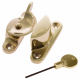 Standard Fitch Fastener - locking - polished-brass