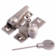 Reeded Arm Fastener - locking - satin-nickel